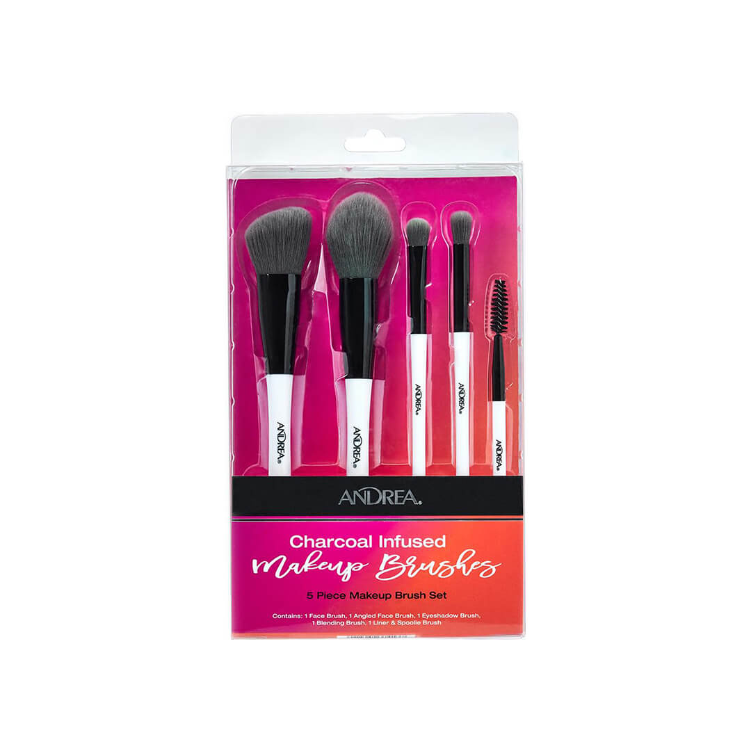 Andrea Charcoal Infused Makeup Brushes 5 pcs