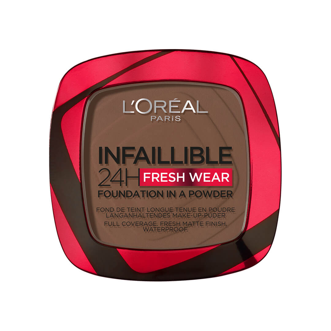 Loreal Paris Infaillible 24H Fresh Wear Powder Foundation Ebony 390 9g