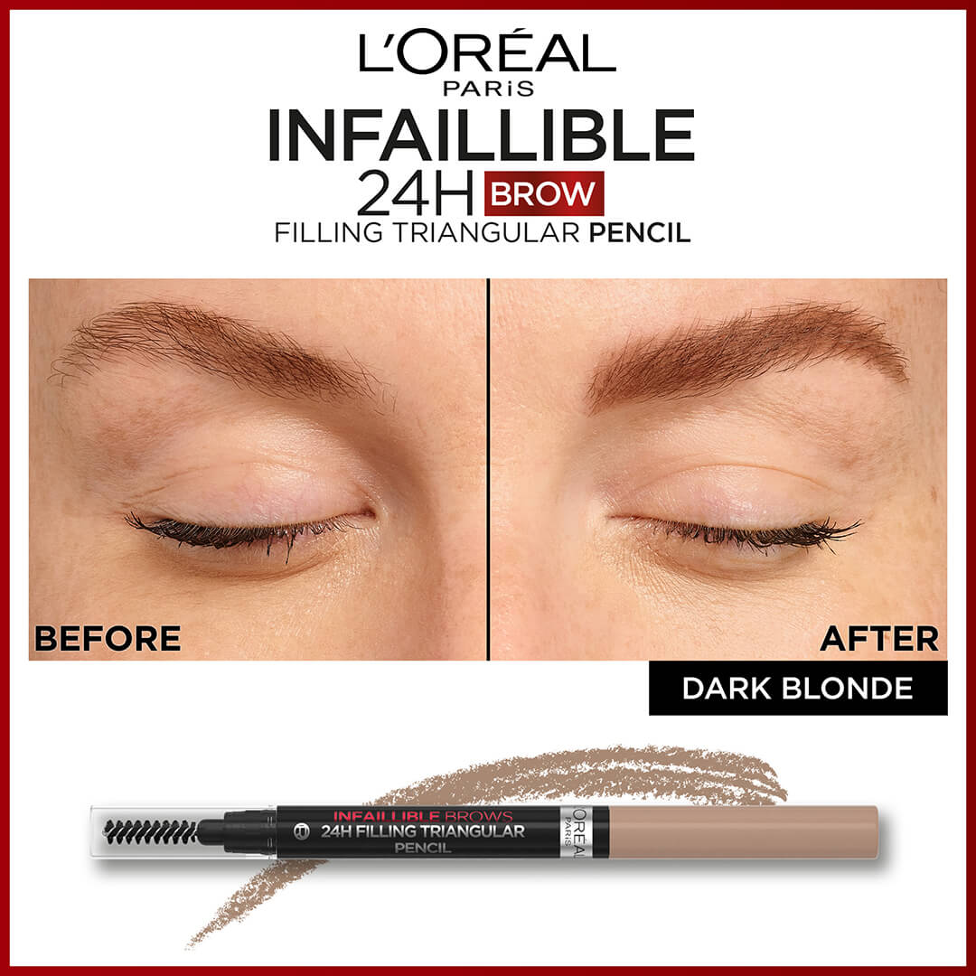 Loreal Paris Infaillible Brows 24H Filling Triangular Pencil Dark Blonde 6.0 1 m