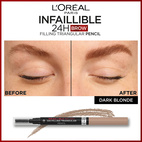 Loreal Paris Infaillible Brows 24H Filling Triangular Pencil Dark Blonde 6.0 1 m