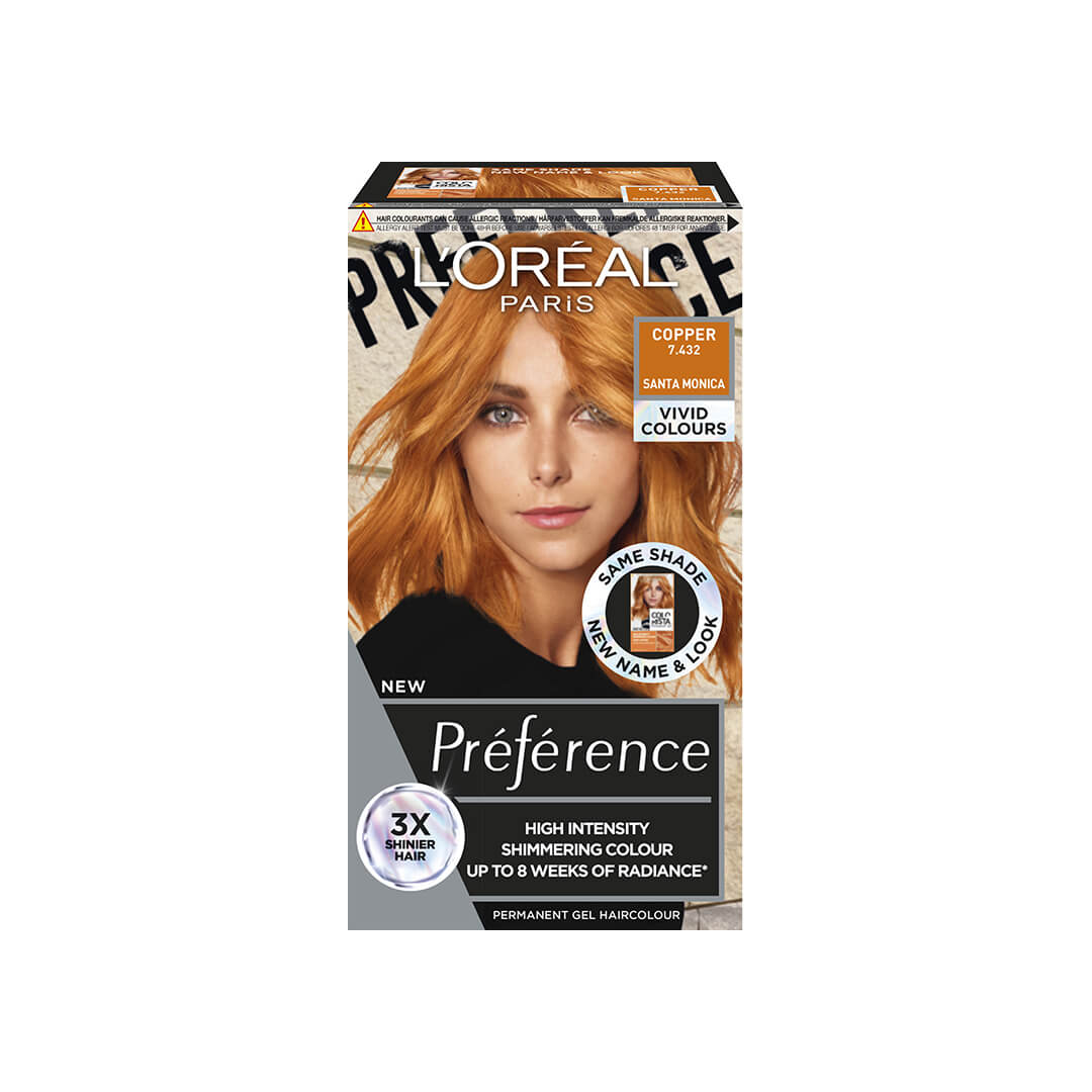 Loreal Paris Preference Vivid Colours Copper 7.432