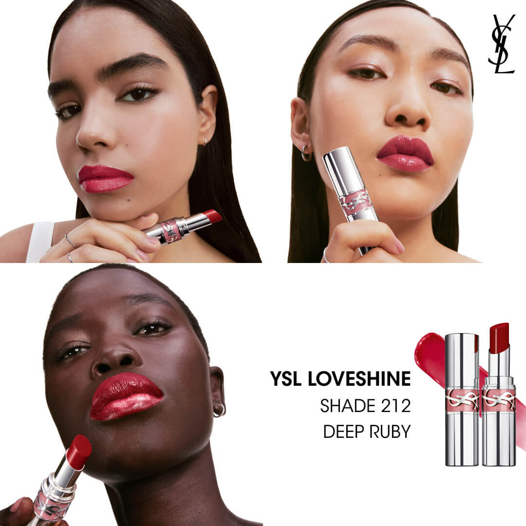 Yves Saint Laurent Loveshine Lipstick 212 Deep Ruby 3.2g