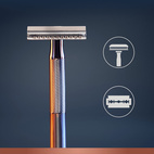 Gillette King C Double Edge 1 Razor And 5 Blades