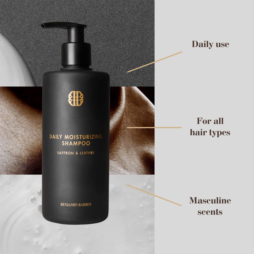 Benjamin Barber Saffron And Leather Daily Moisturizing Shampoo 300 ml