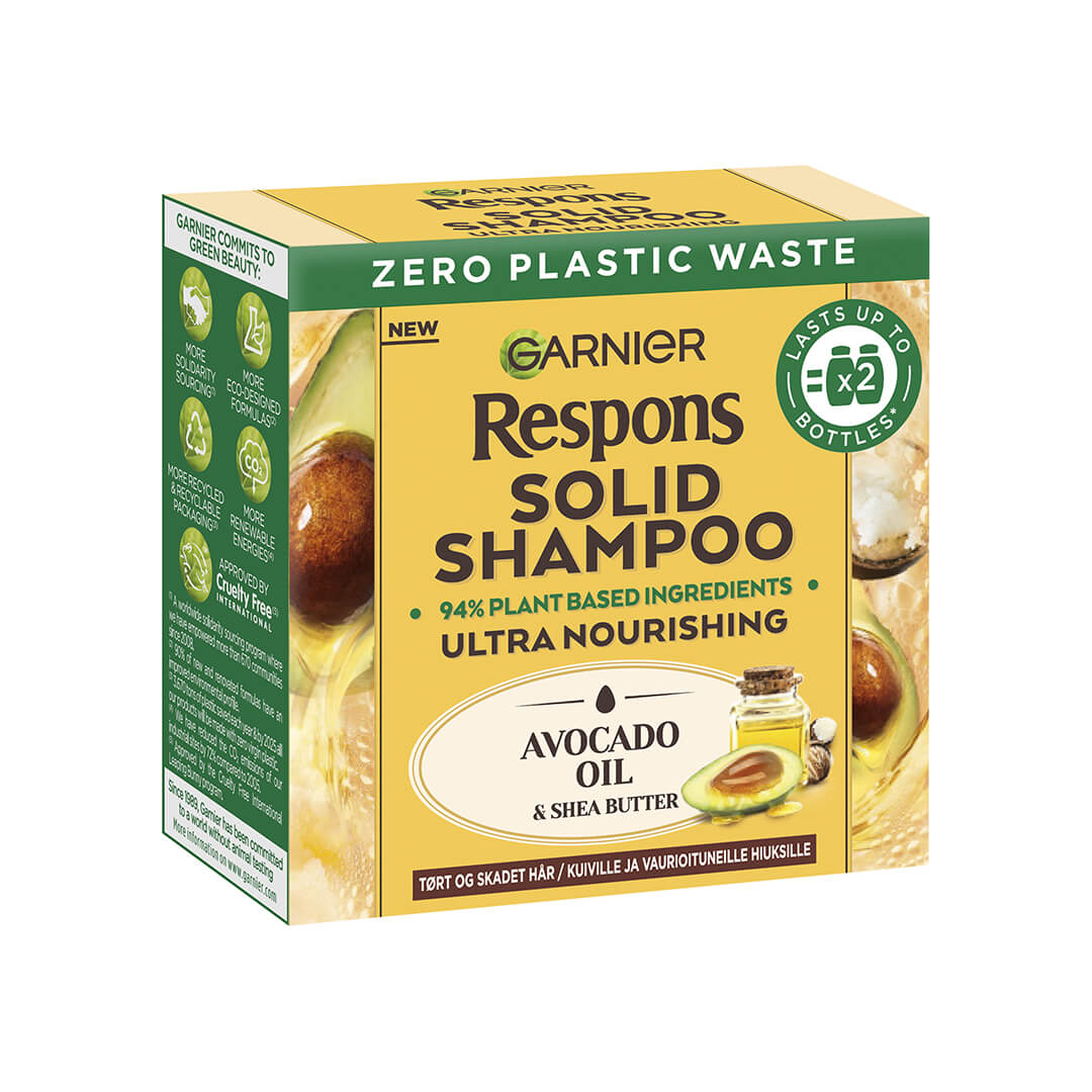 Garnier Respons Solid Shampoo Avocado Oil And Shea Butter 60g