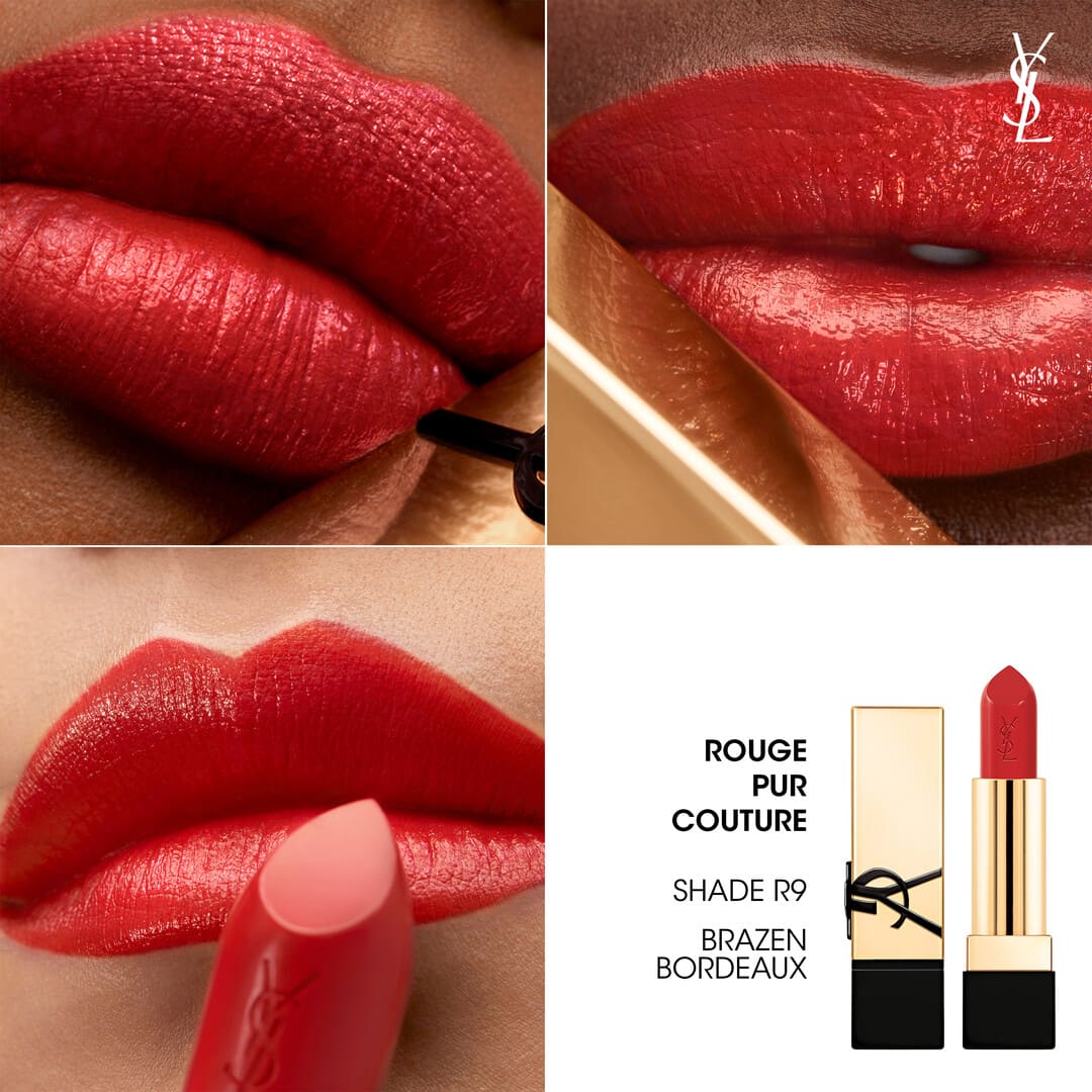 Yves Saint Laurent Rouge Pur Couture Pure Color In Care Satin Lipstick R9 Brazen