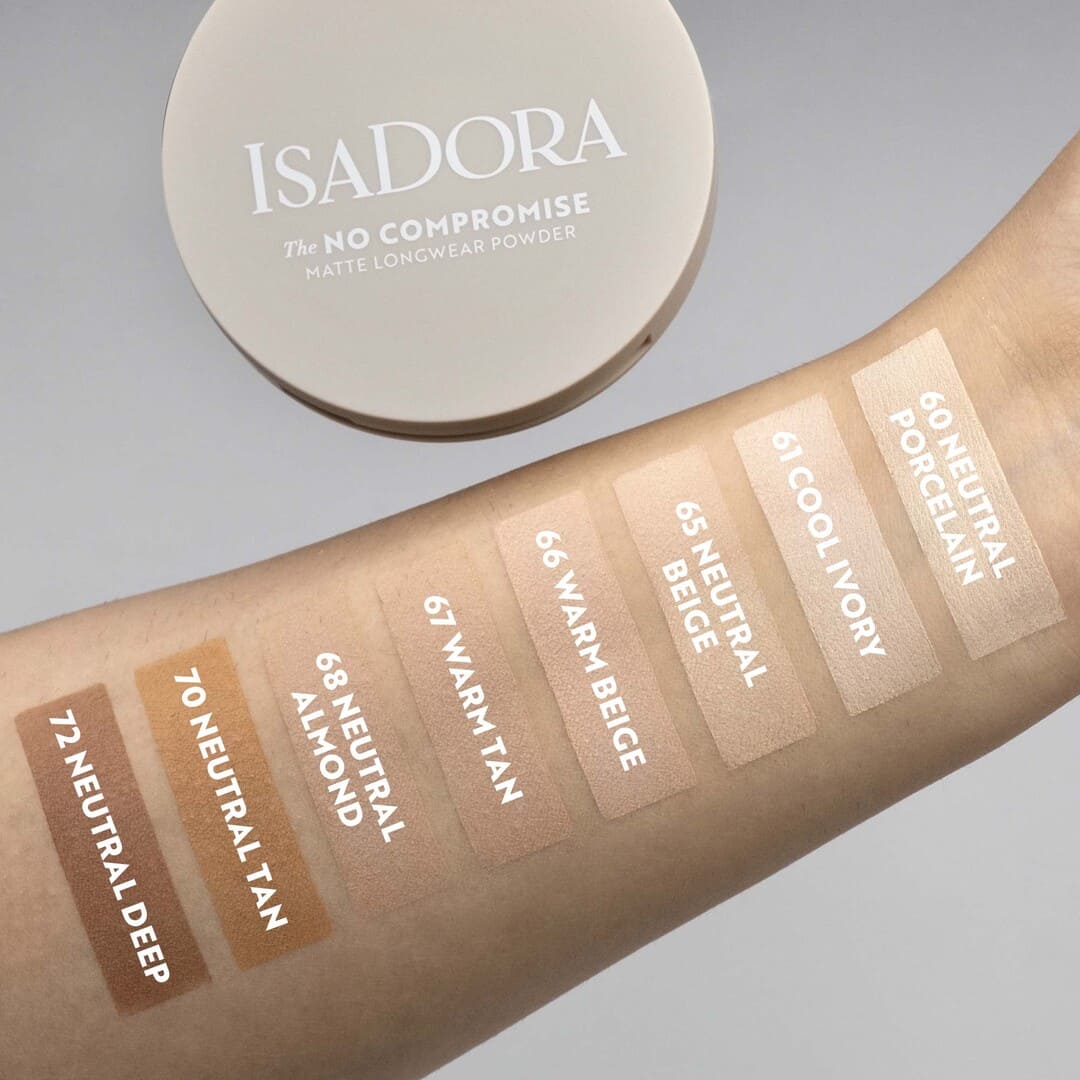 IsaDora The No Compromise Matte Powder 60 Neutral Porcelain 7g