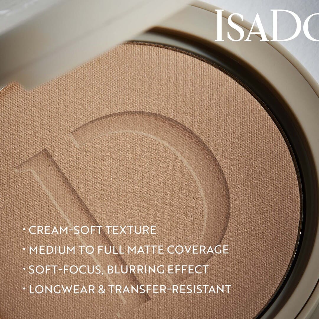 IsaDora The No Compromise Matte Powder 61 Cool Ivory 7g