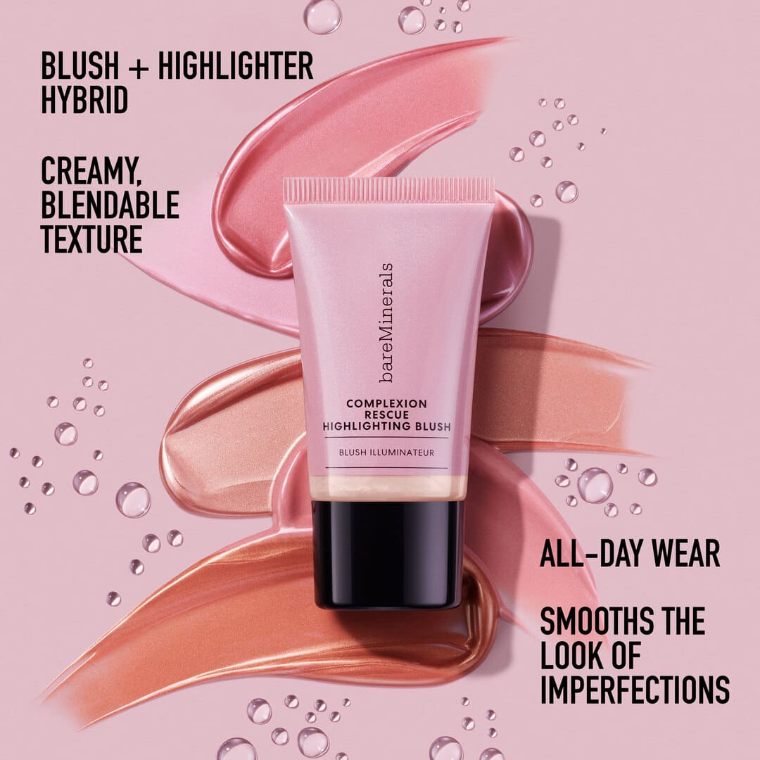 bareMinerals Complexion Rescue Highlighting Blush Mauve Glow 15 ml