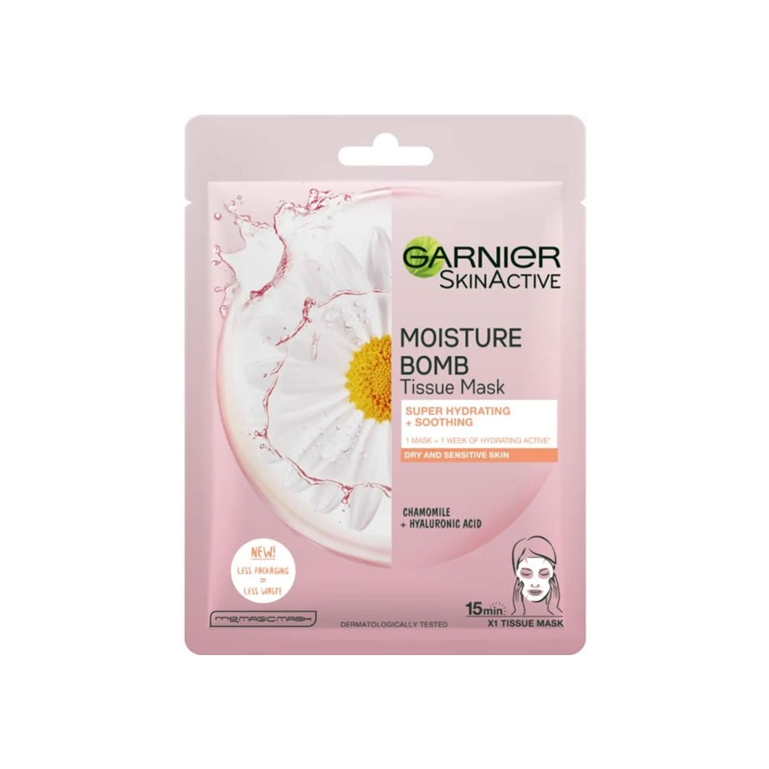 Garnier Skin Active Moisture Bomb Sheet Mask Super Hydrating And Soothing 32g