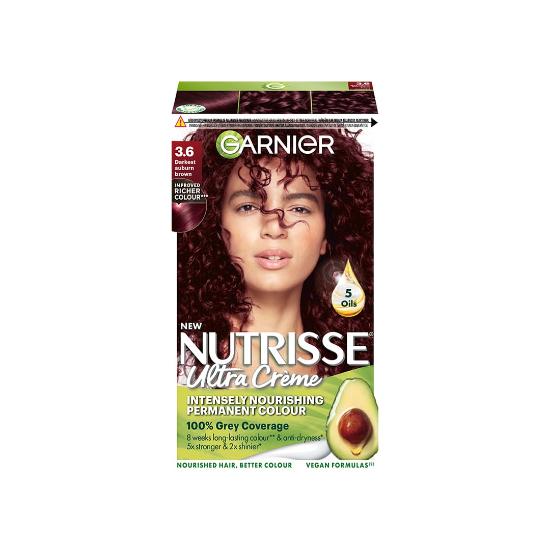 Garnier Nutrisse Ultra Creme 3.6 Darkest Auburn Brown