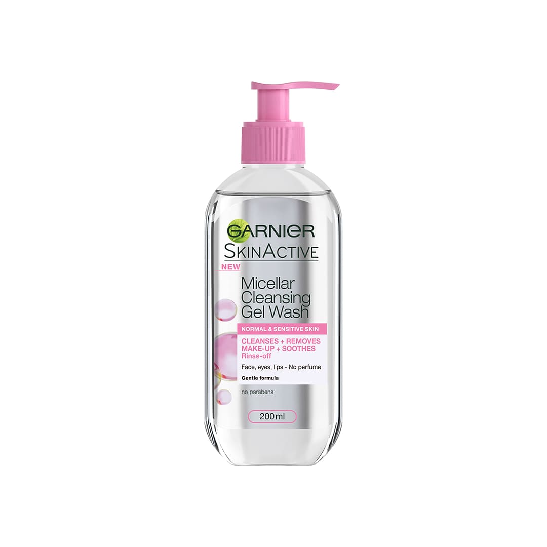 Garnier Skin Active Micellar Cleansing Gel Wash Normal And Sensitive Skin 200 ml