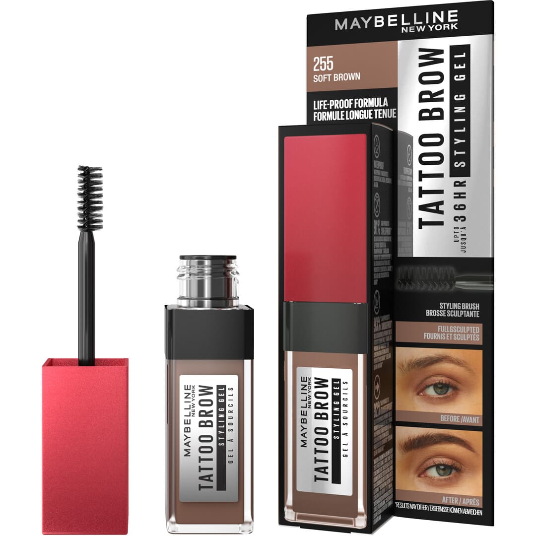 Maybelline Tattoo Brow 36H Styling Gel 255 Soft Brown 6 ml