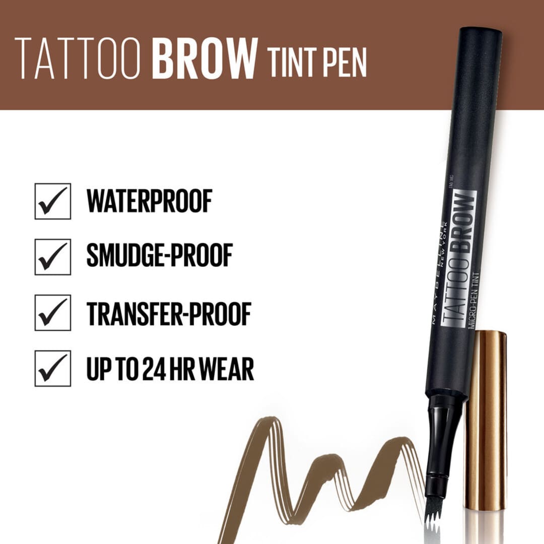 Maybelline Tattoo Brow Micro Pen Tint 120 Medium Brown 1g