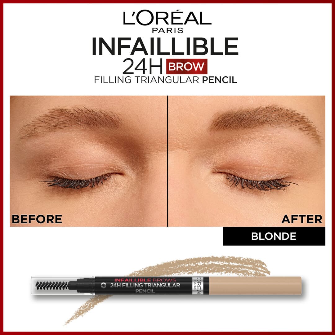 Loreal Paris Infaillible Brows 24H Filling Triangular Pencil 7.0 Blonde 1 ml