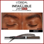 Loreal Paris Infaillible Brows 24H Filling Triangular Pencil 1.0 Ebony 1 ml