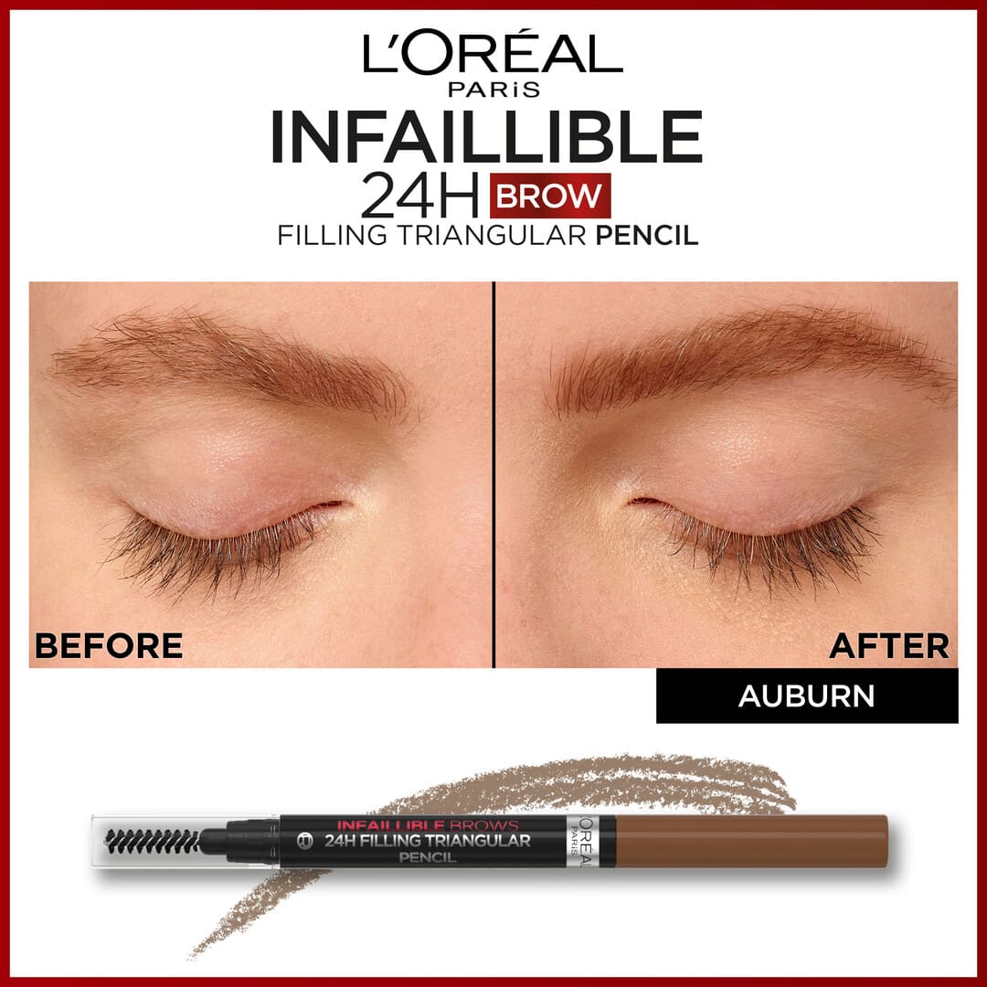 Loreal Paris Infaillible Brows 24H Filling Triangular Pencil 5.23 Auburn 1 ml