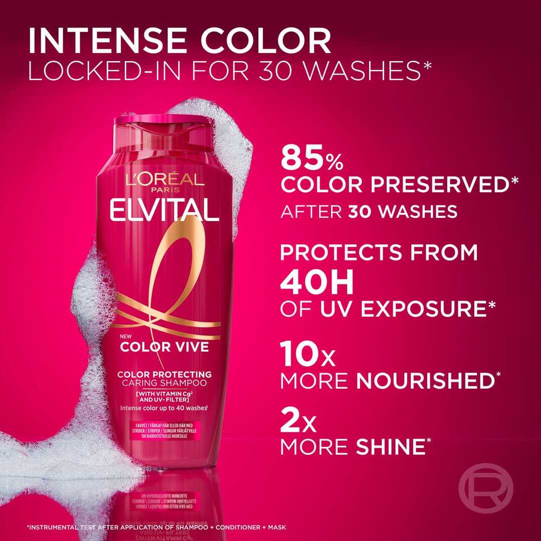 Loreal Paris Elvital Color Vive Caring Shampoo 250 ml