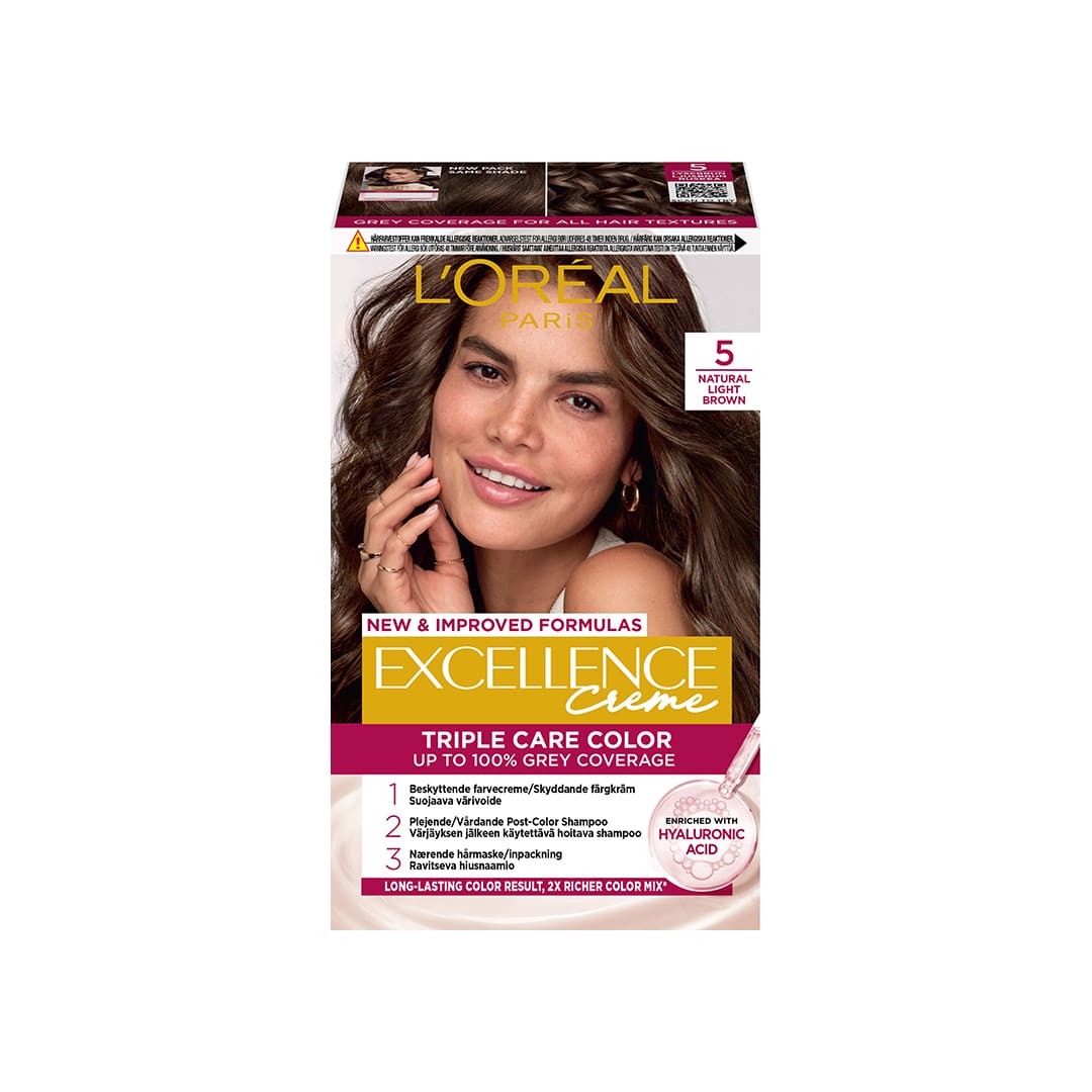 Loreal Paris Excellence Creme Permanent Hair Color 5 Ljusbrun