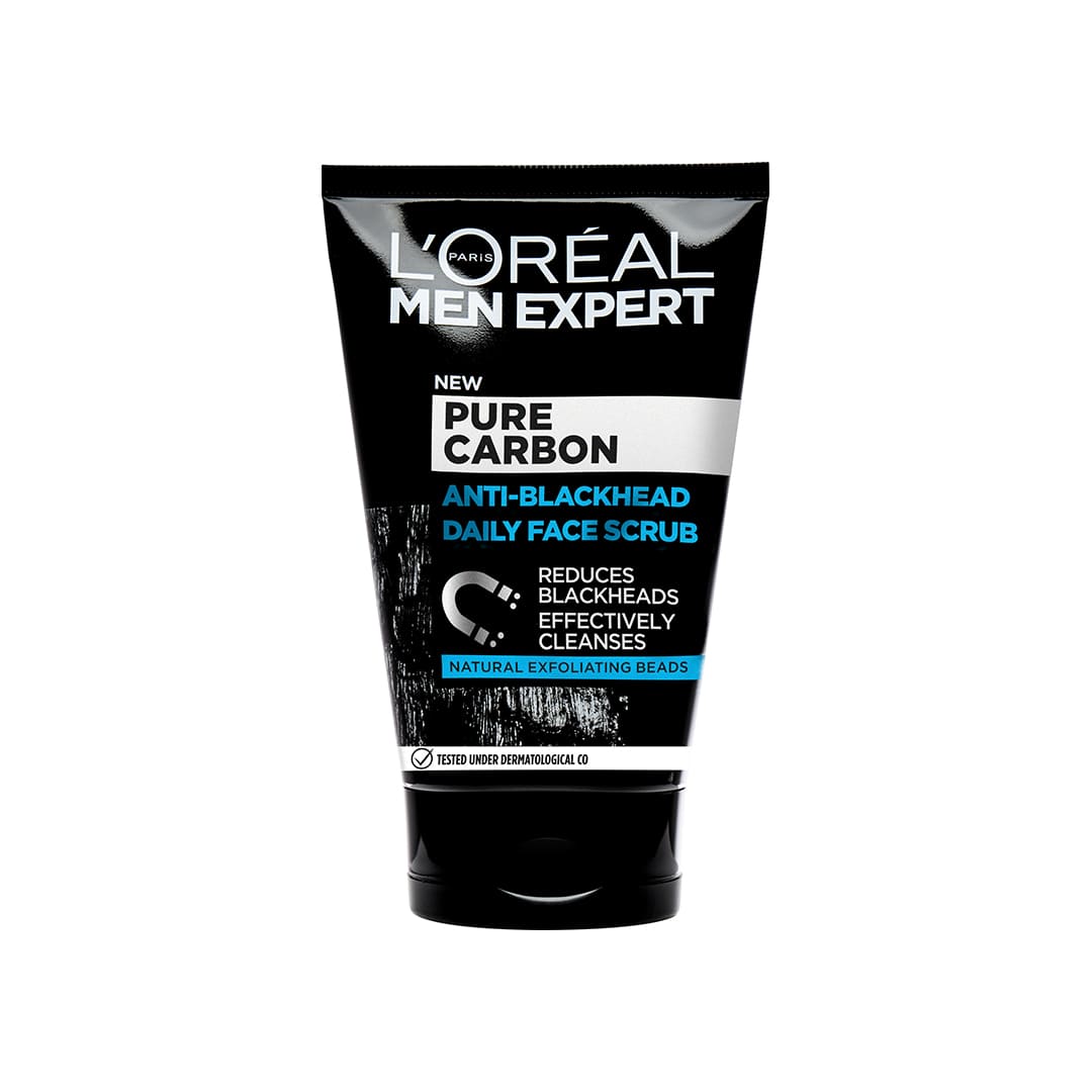 Loreal Men Expert Pure Carbon Anti Blackhead Daily Face Scrub 100 ml