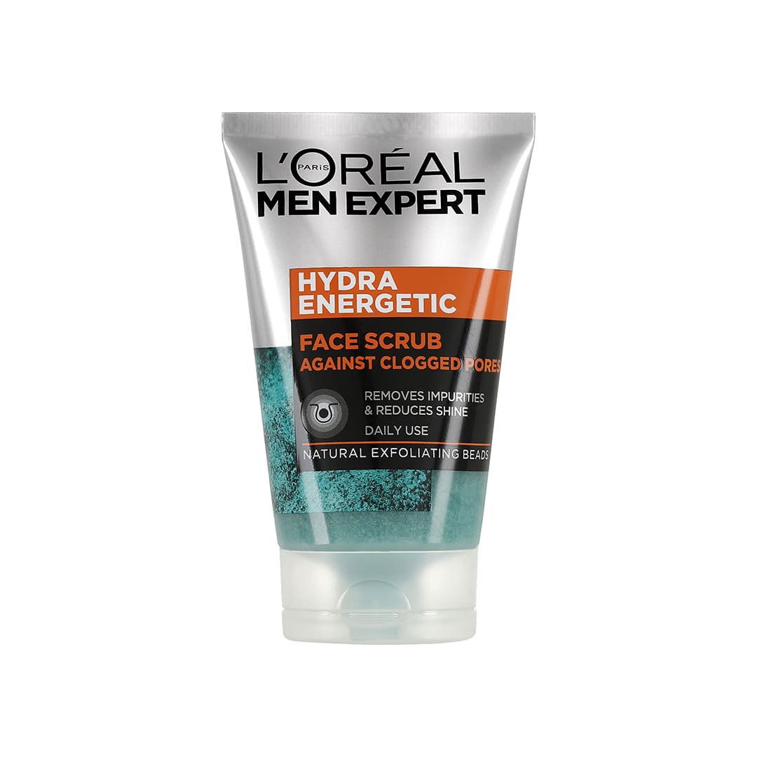 Loreal Men Expert Hydra Energetic Face Scrub Against Clogged Pores 100 ml