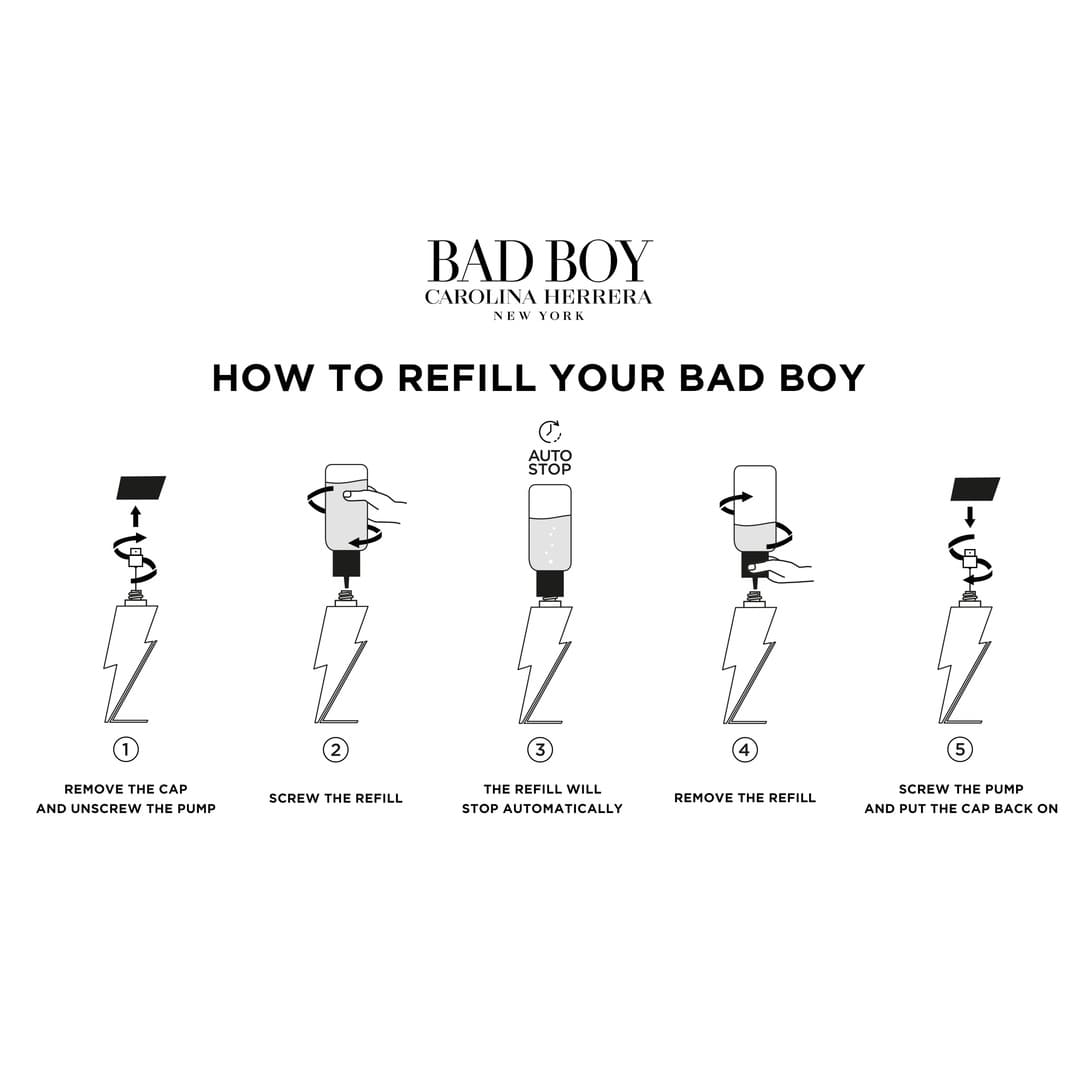 Carolina Herrera Bad Boy EdT Refill 200 ml