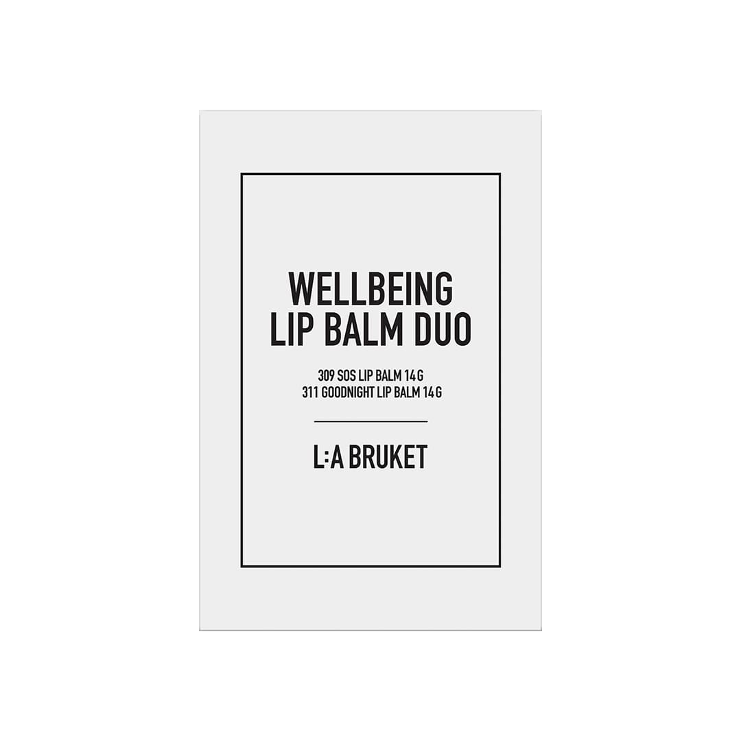 LA Bruket Wellbeing Lip Balm Duo 2 x 14g