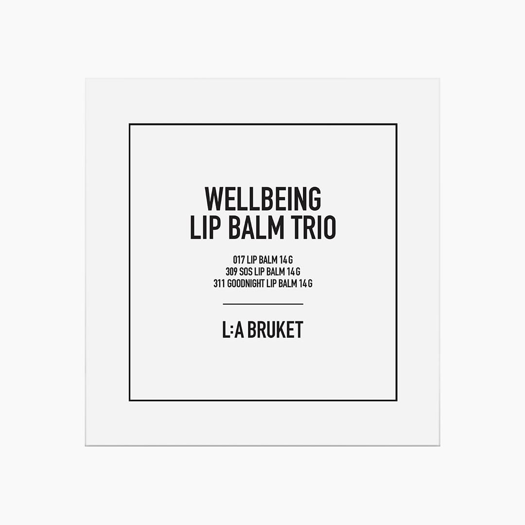 LA Bruket Wellbeing Lip Balm Trio 3 x 14g