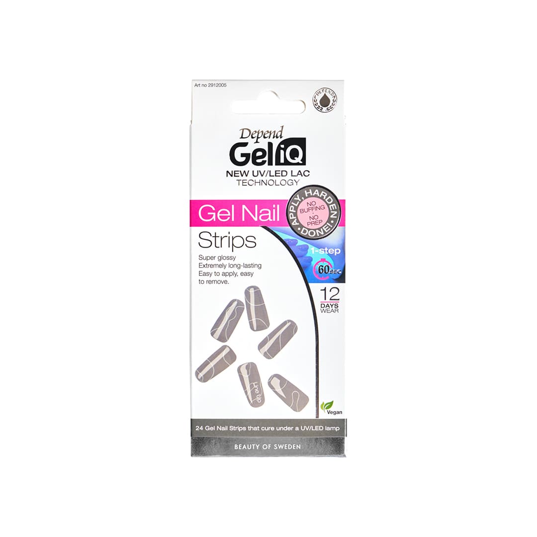 Depend Gel iQ Gel Nail Strips Semi Cured 005 Line Up 24 pcs