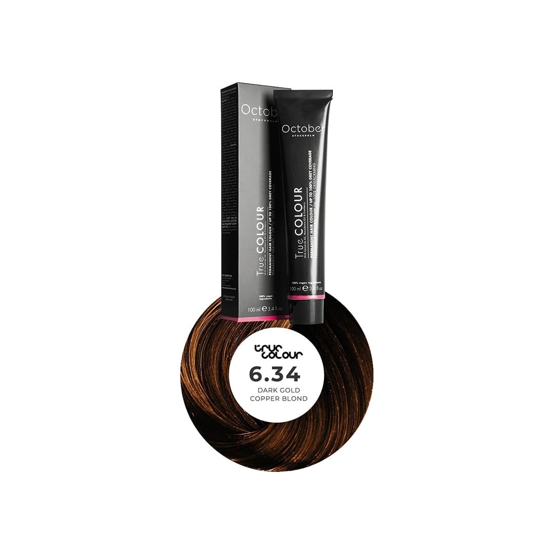 October Stockholm True Colour 6.34 Dark Golden Copper Blond 100 ml