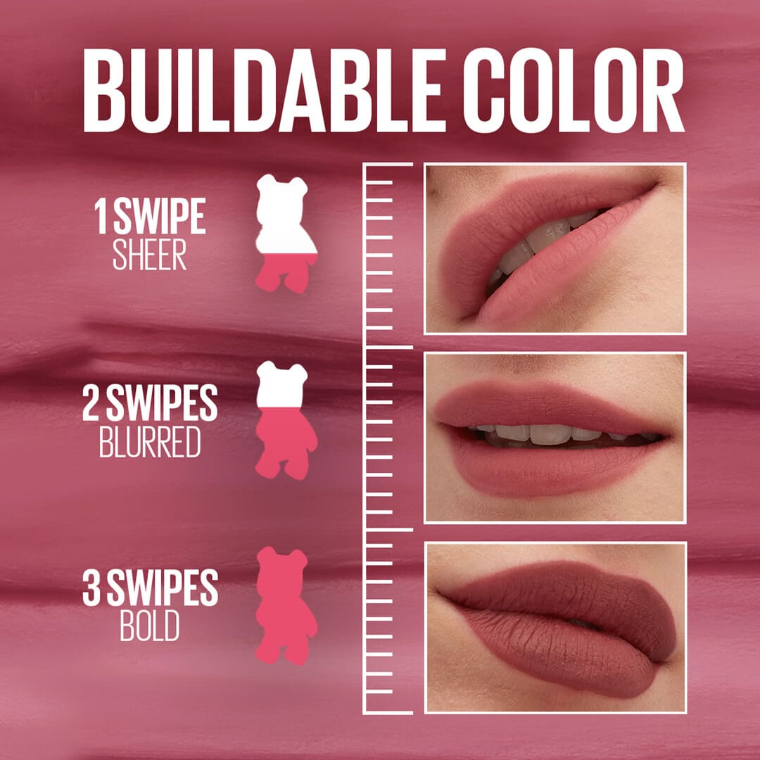 Maybelline Superstay Teddy Tint Liquid Lipstick 25 Baby Tee 5 ml