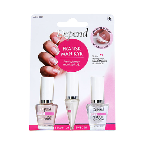 Depend Fransk Manikyr Kit 8 ml