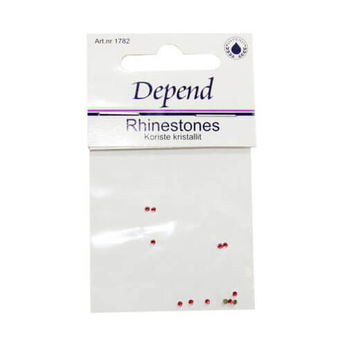 Depend Rhinestones Rund Diamant Ljus Sapphire